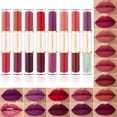 thumbnail image 1 of Fiudx Ofertas Del Día El Lápiz Labial Impermeable De Color Con Bloqueo De Esmalte De Labios De Doble Cabeza No Se Decolora Y No Se Mancha Con Brillo De Agua De Espejo De Vidrio Dudu Lip Glaze, 1 of 4