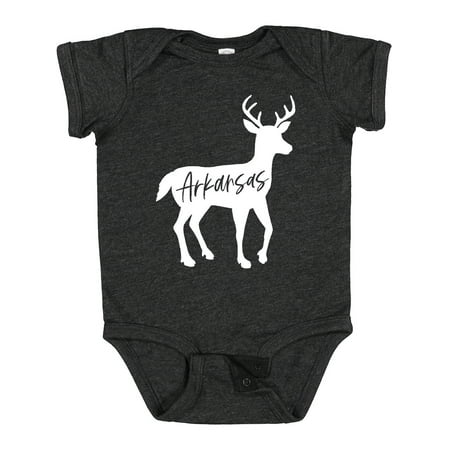 

Inktastic Arkansas White Deer Silhouette Gift Baby Boy or Baby Girl Bodysuit