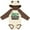 Natural & Brown w Ears, variant on Inktastic Marathon Runner Childs Boys Long Sleeve Baby Bodysuit