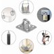 thumbnail image 5 of Durable Wall and Ceiling Hooks with Screws for Hanging - 60mm Pad Eye Plate U-Hooks, Pack of 2, 5 of 5