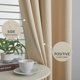 thumbnail image 3 of Thermal Insulating Blackout Curtains, 2 Panels with Eyelets, 132x155cm, Beige, for Living Room or Bedroom, 3 of 5