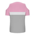 thumbnail image 5 of Lzobxe Tops for Women Trendy Printing Short Sleeved V-Neck off Shoulder T Shirts,Sizes S-2XL, 5 of 7