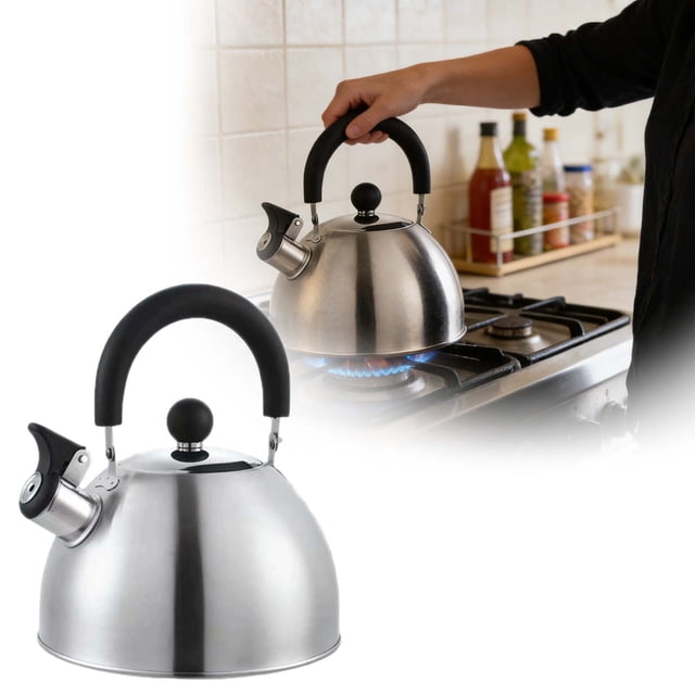 Stainless Steel Kettle Fast Boiling with Auto Shut off and Boil Dry for Home Kitchen Use