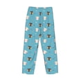 thumbnail image 3 of Vsdgher Cat Fish Print Mens Pajama Pants Sleep & Lounge Pants, PJ Bottoms With elastic waistb and Pockets, 3 of 5