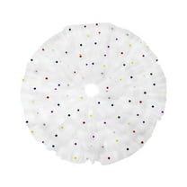 Luoshdecor Fluffy Tulle Christmas Tree Skirt,White Vintage Home Decoration Xmas Gift for Christmas Decor 30.7 in