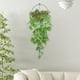 thumbnail image 2 of Plantas Artificiales Hojas De Tortuga Ratán Plástico Para Exteriores Plantas Para Colgar En La Pared Cestas Para Interiores Guirnalda Para Bodas 1 Unidad, 2 of 8