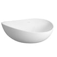 thumbnail image 6 of JERFIT 63" Freestanding Bathtub, Matte White Stone Resin Soaking Tub for Modern Bathroom, Luxurious Ergonomic Design, 6 of 10
