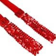 thumbnail image 4 of Belly Dance Hip Scarf Sequin Tassel Skirt Wrap Sparkly Rave Skirt for Women Festival of Carnival Sequin Tassel Skirt, 4 of 5