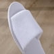 thumbnail image 2 of 12 pares de pantuflas desechables con punta abierta, pantuflas blancas, pantuflas esponjosas para el hogar, el hotel, los viajes y los invitados a la fiesta, 2 of 4