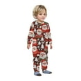thumbnail image 3 of Odeerbi Christmas Onesie Pajamas for Family Holiday Sleep Jumpsuit Long Sleeve Family Christmas Pajamas Matching Sets Baby Fashion Printed Hooded Jumpsuit Sleepwear PJs Set Red, 3 of 5