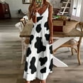 thumbnail image 4 of Cow Spot Sleeveless Dress Women's skirt summer dresses womens Woman clothing, 4 of 7