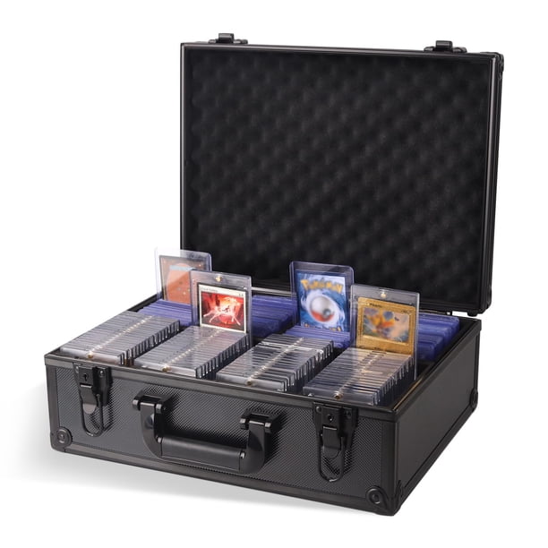 Caja de almacenamiento Toploader KAGSWAMO para guardar tarjetas deportivas