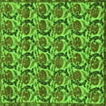 thumbnail image 1 of Ahgly Company Indoor Square Abstract Green Modern Area Rugs, 7' Square, 1 of 4
