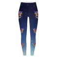 thumbnail image 2 of Women's Fashion Casual Carnival Print Sports Tight Leggings Long Pants 8 80s Clothes Olive Workout Leggings Yoga Leggings with Pockets for Women Cargo Extra Long Leggings for Tall Women Womens Work, 2 of 3