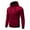 Red, variant on KIHOUT Fall and Winter Mens Coat Plus Size Men's Fashion Casual Solid Color Zipper Pockets Long Sleeve Hooded Casual Outwear Coat
