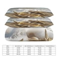 thumbnail image 2 of 3 Pcs Soft Bedding Set, Includes 1 Duvet Cover with Zipper And 2 Pillow,Shams Starfish Beach Queen(90"×90"), 2 of 8