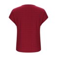 thumbnail image 4 of Camisas de Manga Corta para las Mujeres Casual, Moda Cuello Redondo Color Sólido, Blusas de Verano para las Mujeres, 4 of 9