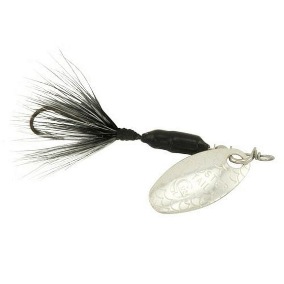 Yakima Bait Worden's Original UV Coated Single Hook Rooster Tail, Inline Spinnerbait Fishing Lure, Skunk, 1/24 oz.