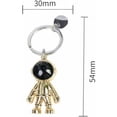 thumbnail image 2 of Llavero colgante de metal (gris), llavero colgante, colgante para bolso de teléfono, diseño de Porte Clef para, 2 of 5
