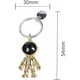thumbnail image 2 of Llavero colgante de metal (plateado), llavero colgante, colgante para bolsa de teléfono, diseño de Porte Clef para, 2 of 5