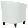 thumbnail image 3 of Pemberly Row Faux Leather Accent Chair in White, 3 of 9