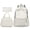 White, variant on 3 PCS Travel Backpacks, 17" Lightweight Laptop Bags for Middle High School Students, Back to School Supplies, Birthday Gifts for College Students #Blue