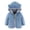 Blue, variant on Toddler Girls Boys Cute Fleece Jacket Bear Ear Hoodie Sweater Zip Up Teddy Fuzzy Warm Coat Infant Baby Winter Outwear Clothes Navy 12-18 Months