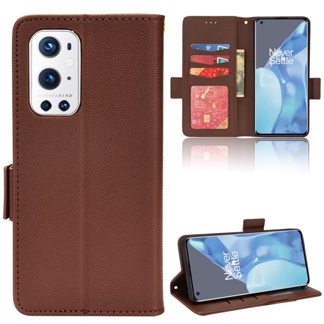 OnePlus 9 Pro Case , PU Leather Flip Cover Card Slots Magnetic Closure Wallet Case for OnePlus 9 Pro