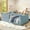 Blue + MDF + Metal + Teddy + Twin, variant on Full Size Soft Upholstered Floor Bed, Montessori Floor Bed with Full Surround Safety Rails, Low to Ground Bed Frame for Boys Girls, Pink