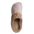 thumbnail image 3 of Roxoni Women's Suede Scuff Slippers with Diamond Faux Fur Cuff -sizes 5 to 11.5 -style #2120, 3 of 4