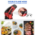thumbnail image 7 of Butane Torch,Double Flame Mode Torch Lighter with Safety Lock,Refillable Lighter for Grill,BBQ,Candles,Camping(Gas Not Include)-Red, 7 of 7