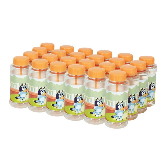 Bubbles Toy Bluey para niños pequeños, 120 ml con varita, paquete de 24