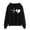 Black, variant on Aloohaidyvio Sweatshirts Womens Fashion Casual Long Sleeve Print Hooded Pocket Sweatshirt Tops Blouse