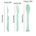 thumbnail image 3 of NWOKYZGH 3PCS Wheat Straw Cutlery, Reusable Utensils Set Portable Travel 3 in 1 Spoon fork Knife Tableware, Eco-Friendly, BPA Free, Flatware for Kids Adults, Travel Picnic Camping, 3 of 6