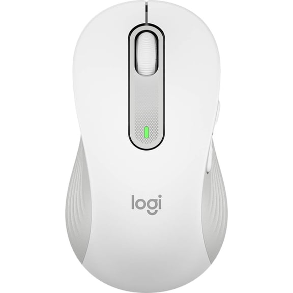 Logitech Signature M650 Mouse - Optical - Wireless - 32.81 ft - Bluetooth - Off White - USB - 4000 dpi - Scroll Wheel - 5 Button(s) - 5 Programmable Button(s) - Large Hand/Palm Size - Left-handed -...