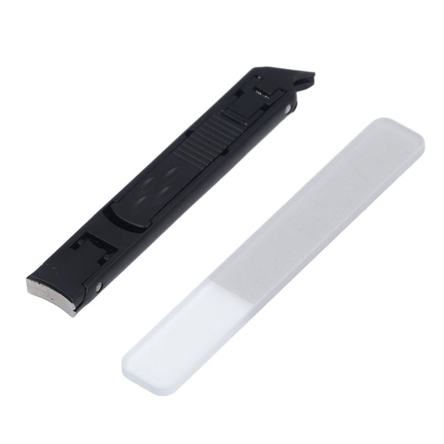 Stainless Steel Double Ended Nail Clipper Foldable Portable Toenail Clipper for Home Travel