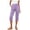 *Purple, variant on VBVC Women's High Waist Pull On Capri Pants,Button Decor Stretch Cropped Pants for Women,Ladies Summer Straight Leg Work Trousers with Pockets,Army Green,S-2XL