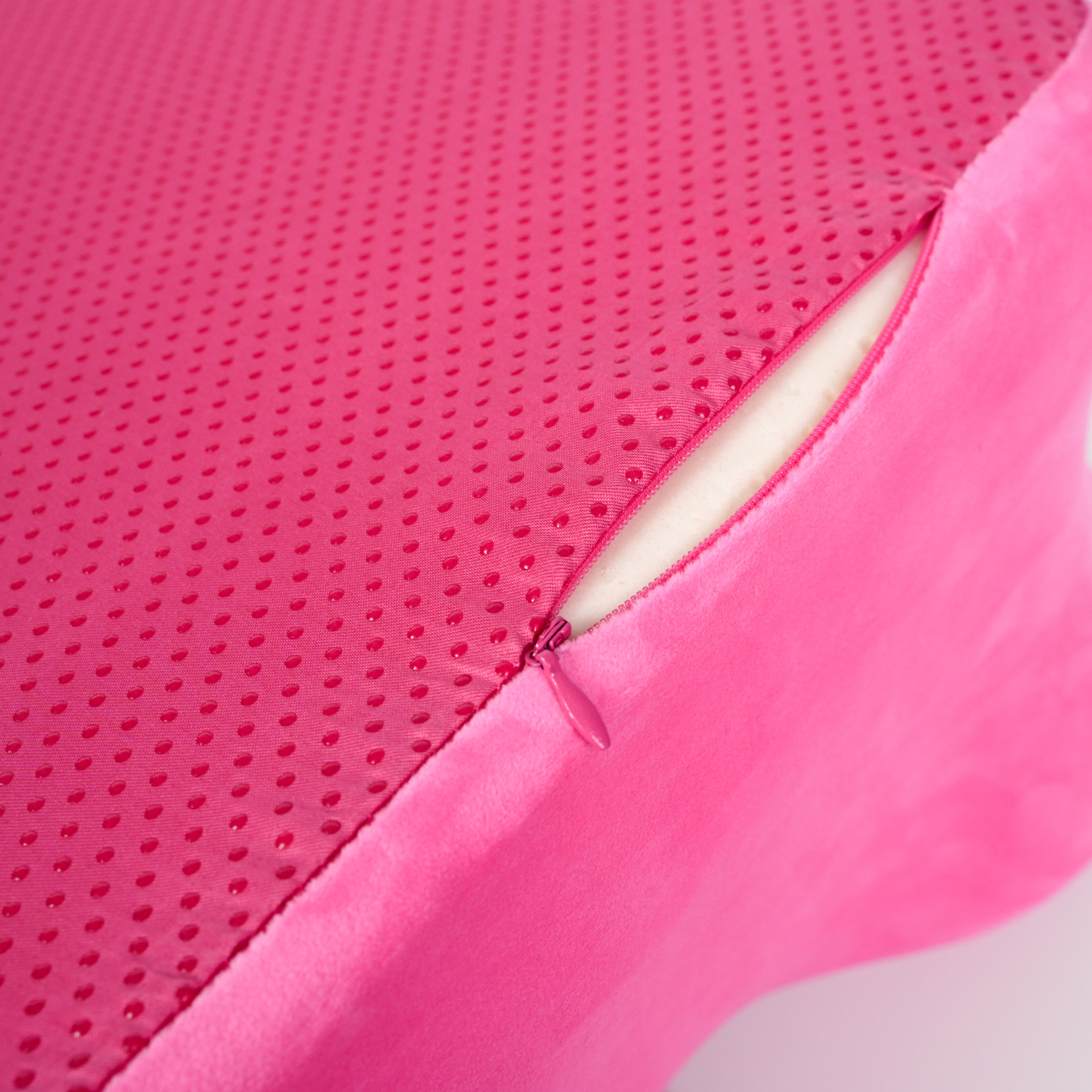 Multifunctional Ergonomic Wedge Pillow with Spinal Posture Support,Memory Foam Wedge Pillow with 40° Angle Tilt Design,Prone Pillow with Removable Cover and Small Headrest,for Home Office,Pink