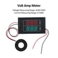 thumbnail image 4 of Mistaha AC Voltage and Current Meter with Transformer - Mini Digital Multimeter with Current Sensor - Dual LED Display - Black, 4 of 6