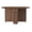 Walnut, variant on 3-in-1 Folding Dining Table with Wine Rack & Cup Holder – Drop Leaf Oval Kitchen Table with Lockable Casters – Space-Saving for Small Spaces