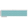 thumbnail image 2 of Ambesonne Turquoise Fabric by the Yard Upholstery, Retro Squared Rounds, 2 Yards, Petrol Blue and White, 2 of 4