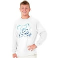 thumbnail image 5 of Smurf Cartoon Character Graffiti Vibe Long Sleeve TShirt Men Women Brisco Brands S, 5 of 6