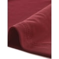 thumbnail image 5 of DARING DIVA Women's Mesh Long Sleeve See Through Sheer Top L Dark Red, 5 of 6