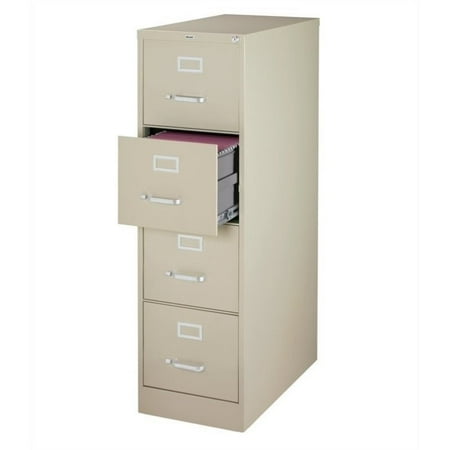 3000 Series 26.5-inch Deep 4-Drawer, Letter-Size Vertical File Cabinet, Putty