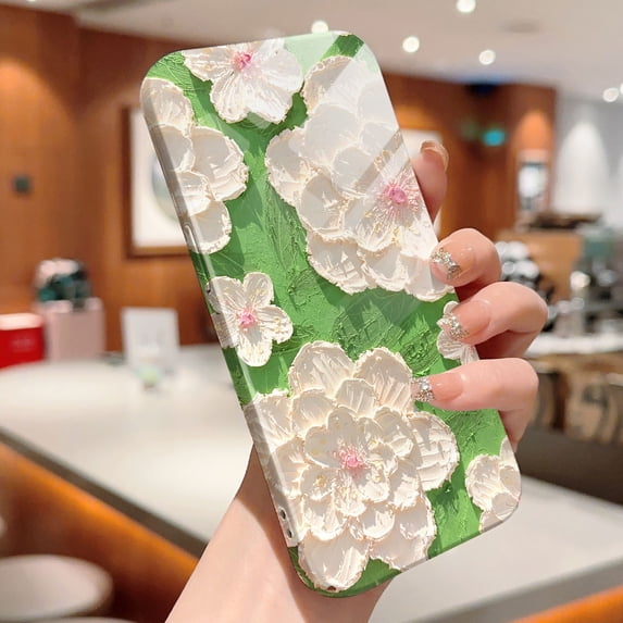 Phone Case Cartoon Flowers Design All-inclusive Film Phone Case Full Camera Protect Case Cover for iPhone 12 Pro