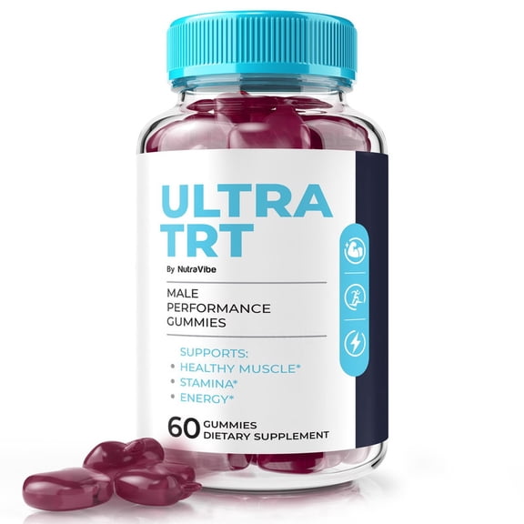 Ultra TRT – Gummies with a Natural Daily Blend for Energy & Wellness | Great-Tasting, Easy-to-Chew Gummies (60 Gummies)