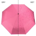 thumbnail image 3 of Magic Flowers Color Changing Lightweight Compact Travel Sized Windproof Nylon Umbrella With Easy Open Button, 3 of 4