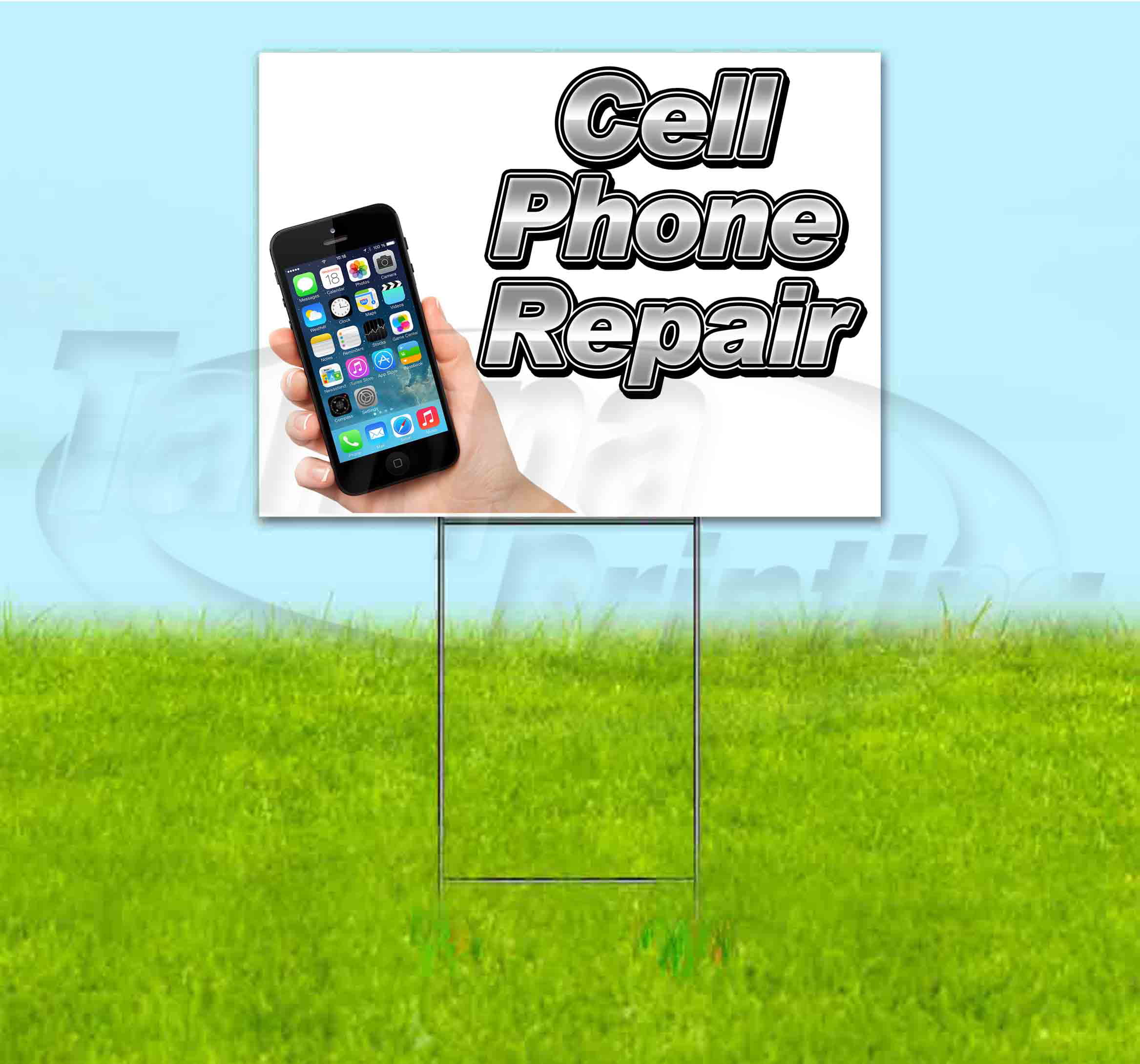Cell Phone Repair Yard Sign & Stake Outdoor Plastic Coroplast Window for sale online 