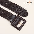 thumbnail image 7 of SUOSDEY Women Wide Belts for Dresses,Ladies Woven Leather Waist Belt, 7 of 7