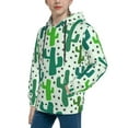 thumbnail image 2 of Lsque Cactus 1 Patten Youth Hoodie Sweatshirt Pullover with Kangaroo Pocket Boys and Girls Hoodie Warm Hoodie for Kids-Large, 2 of 6